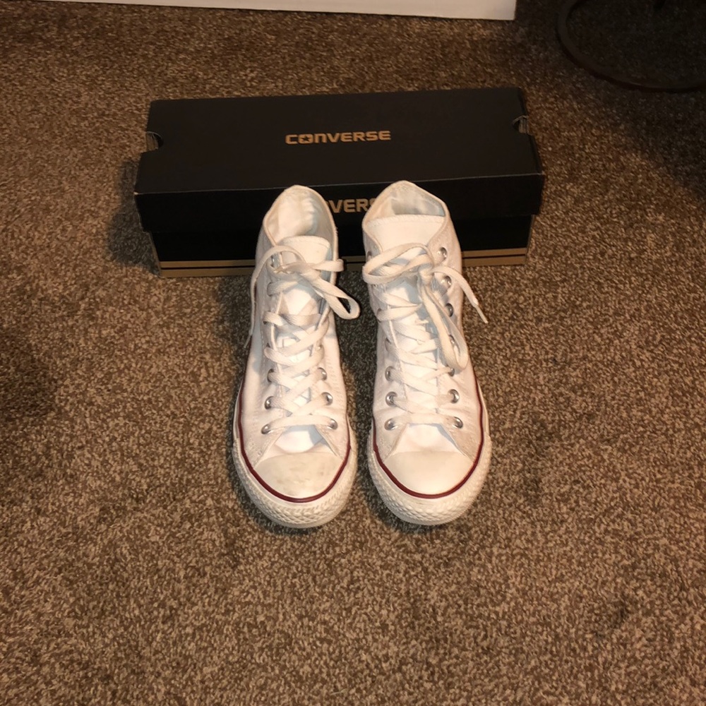 white high top converse